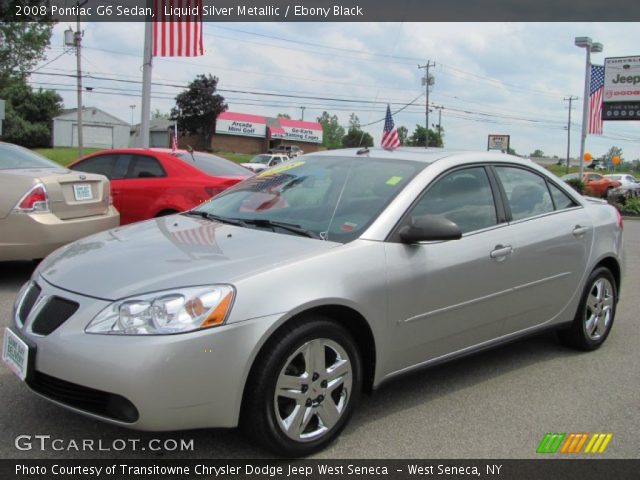 2008 Pontiac G6 Sedan in Liquid Silver Metallic