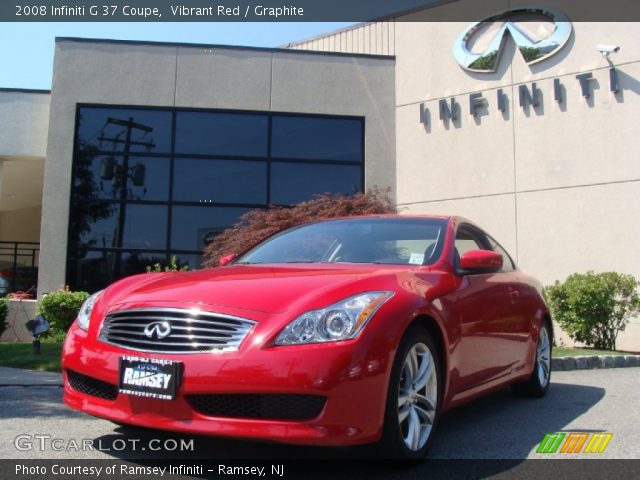 2008 Infiniti G 37 Coupe in Vibrant Red