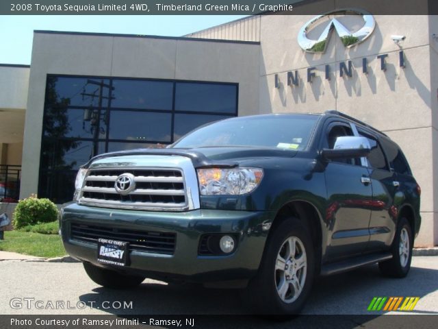 2008 Toyota Sequoia Limited 4WD in Timberland Green Mica