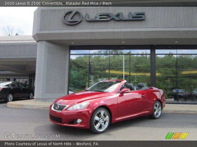 2010 Lexus IS 250C Convertible in Matador Red Mica
