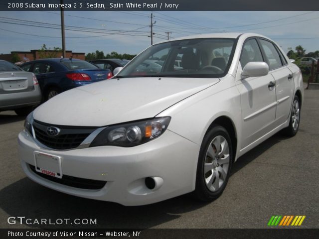 2008 Subaru Impreza 2.5i Sedan in Satin White Pearl