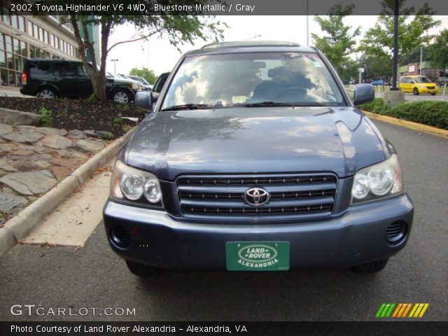 2002 Toyota Highlander V6 4WD in Bluestone Metallic