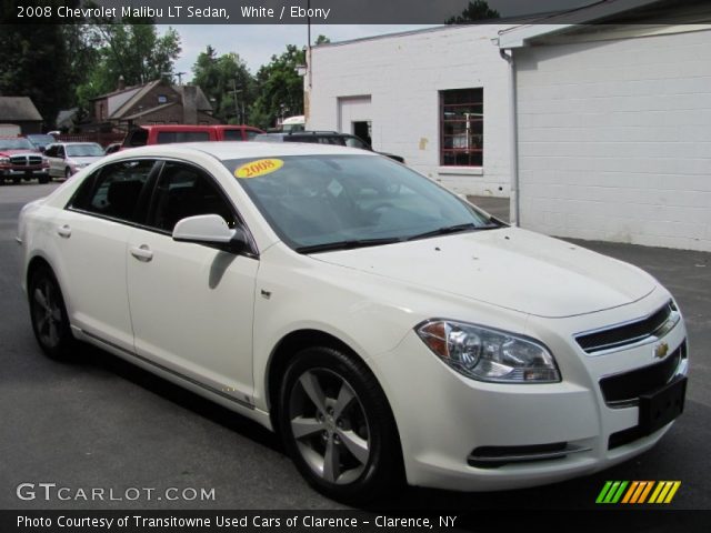 2008 Chevrolet Malibu LT Sedan in White