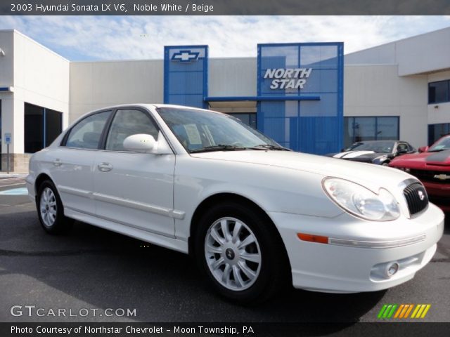 2003 Hyundai Sonata LX V6 in Noble White