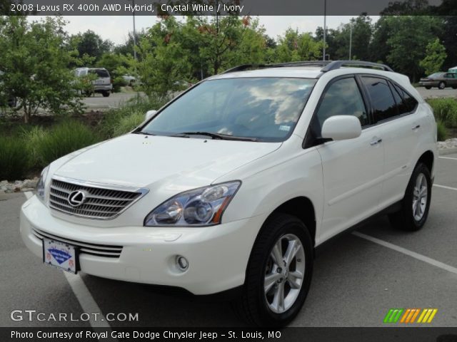 2008 Lexus RX 400h AWD Hybrid in Crystal White
