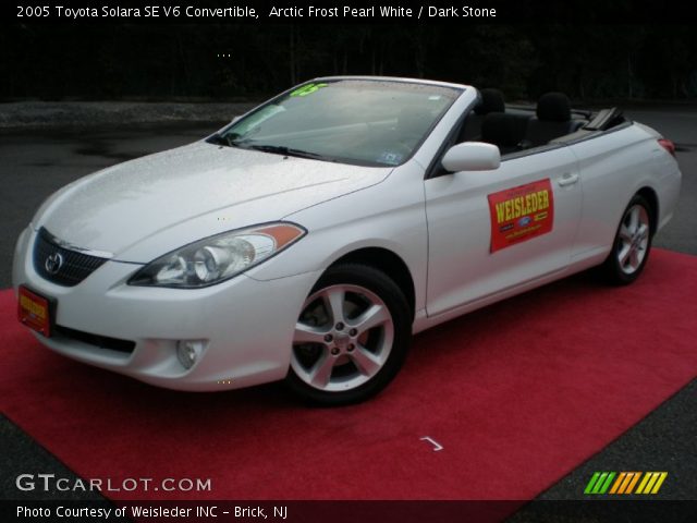 2005 Toyota Solara SE V6 Convertible in Arctic Frost Pearl White