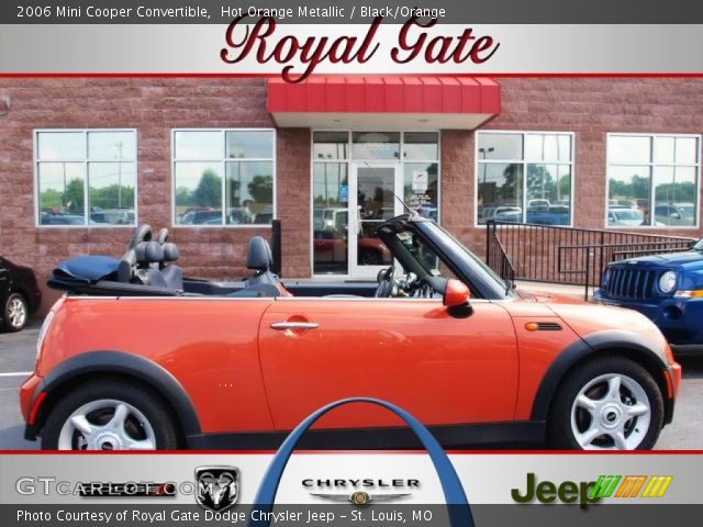 2006 Mini Cooper Convertible in Hot Orange Metallic
