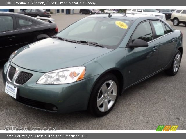 2009 Pontiac G6 Sedan in Silver Green Metallic