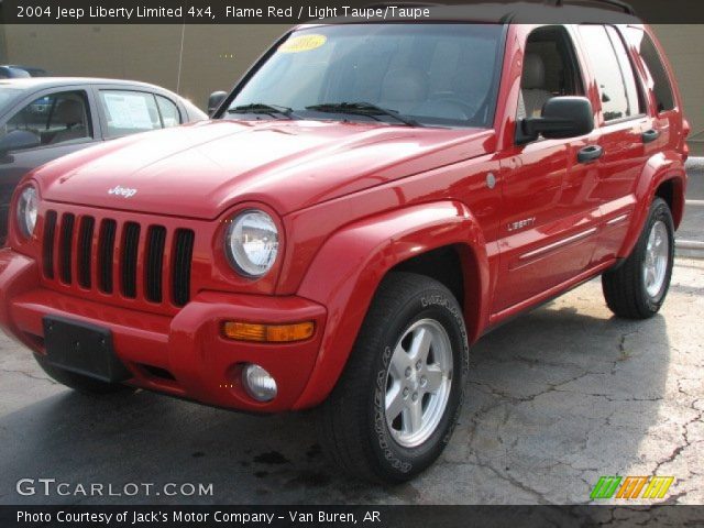 2004 Jeep Liberty Limited 4x4 in Flame Red