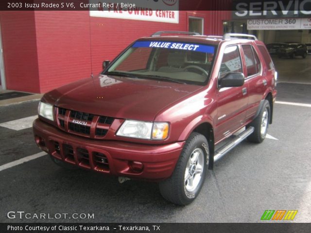 2003 Isuzu Rodeo S V6 in Currant Red
