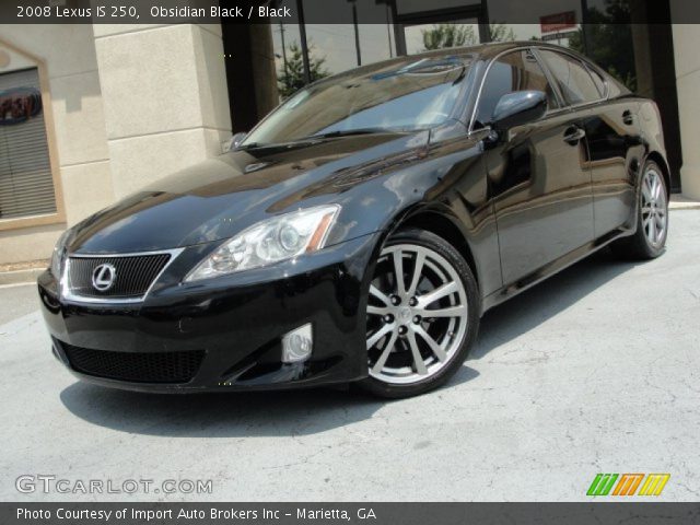 2008 Lexus IS 250 in Obsidian Black