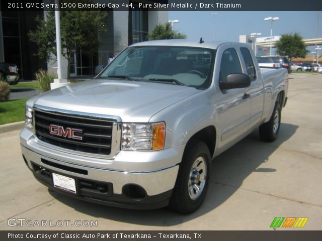 2011 GMC Sierra 1500 Extended Cab 4x4 in Pure Silver Metallic