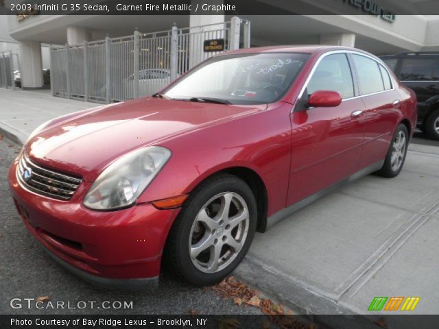 2003 Infiniti G 35 Sedan in Garnet Fire Metallic