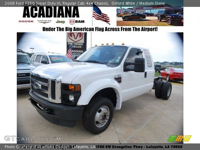 2008 Ford F350 Super Duty XL Regular Cab 4x4 Chassis in Oxford White