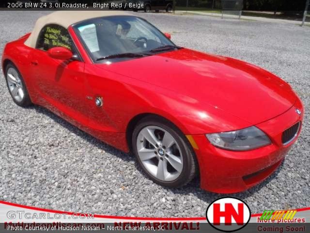 2006 BMW Z4 3.0i Roadster in Bright Red