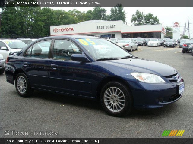 2005 Honda Civic EX Sedan in Eternal Blue Pearl
