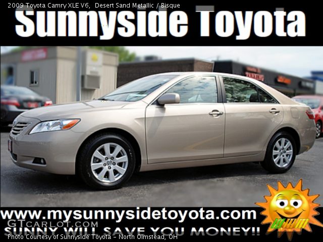 2009 Toyota Camry XLE V6 in Desert Sand Metallic