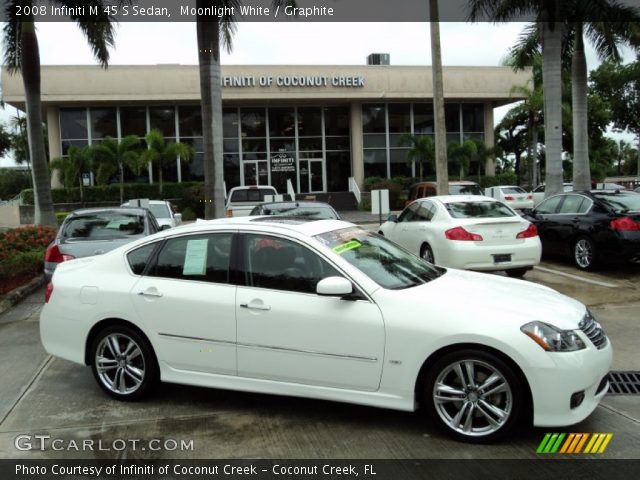 2008 Infiniti M 45 S Sedan in Moonlight White