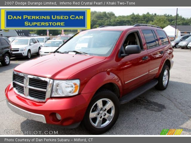 2007 Dodge Durango Limited in Inferno Red Crystal Pearl