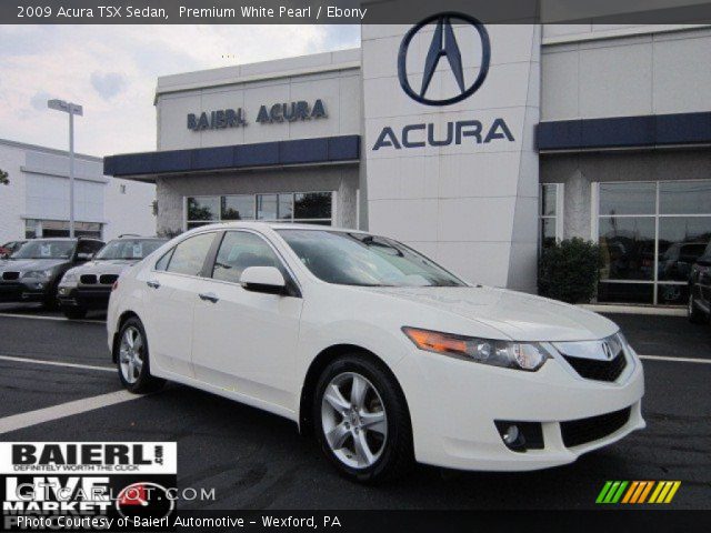 2009 Acura TSX Sedan in Premium White Pearl