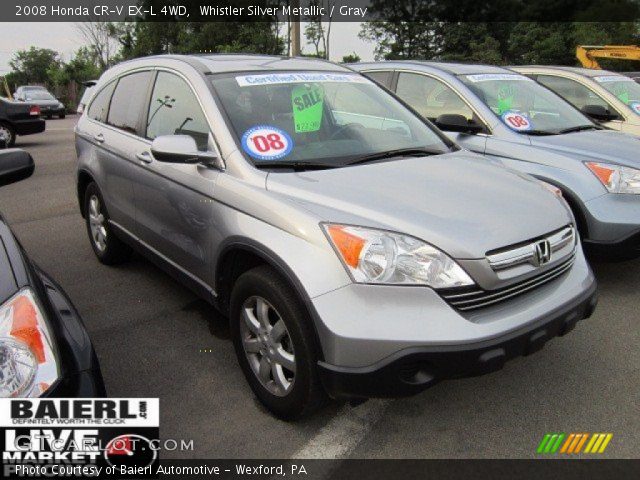 2008 Honda CR-V EX-L 4WD in Whistler Silver Metallic