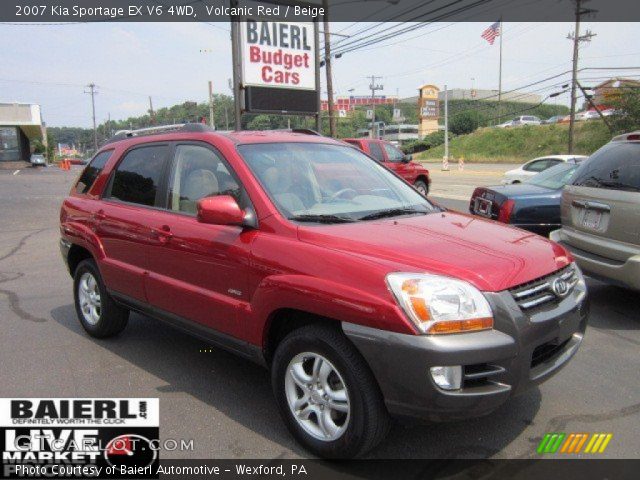 2007 Kia Sportage EX V6 4WD in Volcanic Red