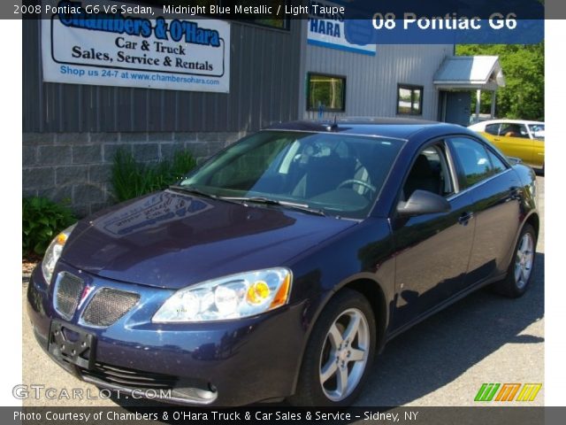 2008 Pontiac G6 V6 Sedan in Midnight Blue Metallic