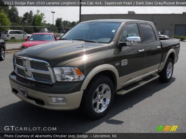 2011 Dodge Ram 1500 Laramie Longhorn Crew Cab 4x4 in Sagebrush Pearl