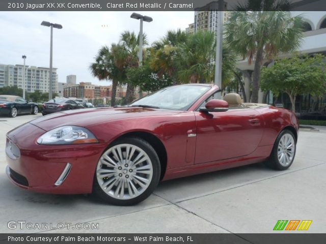 2010 Jaguar XK XK Convertible in Claret Red Metallic