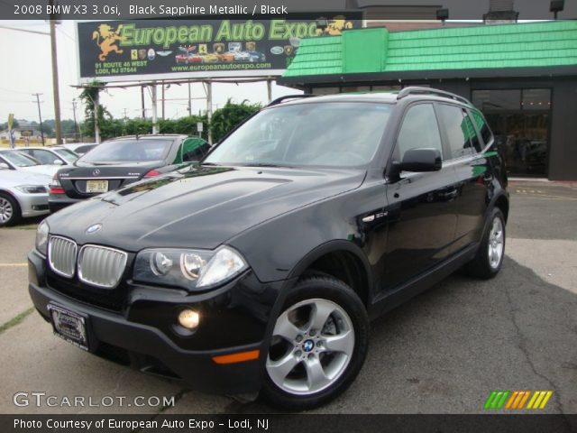 2008 BMW X3 3.0si in Black Sapphire Metallic
