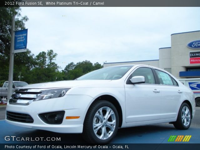 2012 Ford Fusion SE in White Platinum Tri-Coat