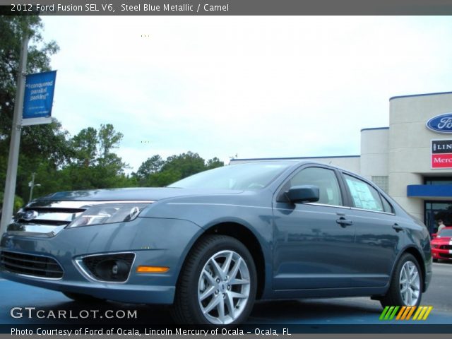 2012 Ford Fusion SEL V6 in Steel Blue Metallic