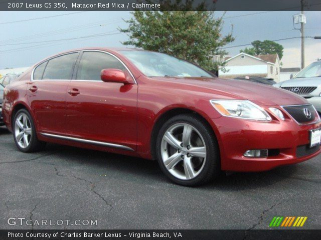 2007 Lexus GS 350 in Matador Red Mica