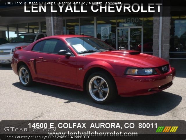 2003 Ford Mustang GT Coupe in Redfire Metallic
