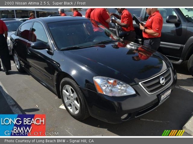 2003 Nissan Altima 2.5 S in Super Black
