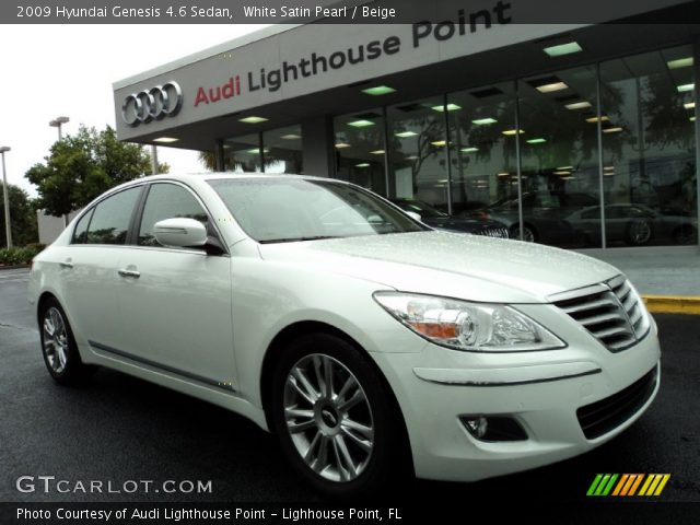 2009 Hyundai Genesis 4.6 Sedan in White Satin Pearl