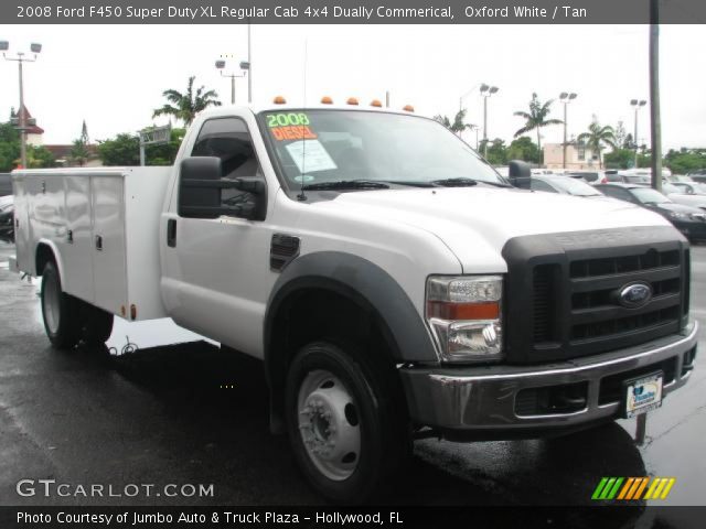 2008 Ford F450 Super Duty XL Regular Cab 4x4 Dually Commerical in Oxford White