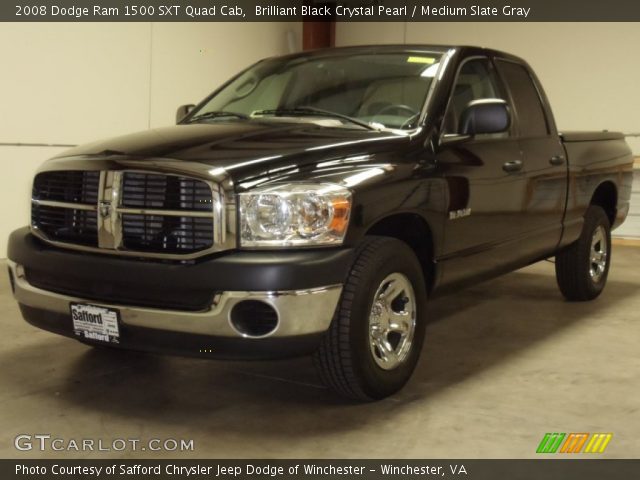 2008 Dodge Ram 1500 SXT Quad Cab in Brilliant Black Crystal Pearl