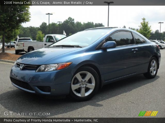 2008 Honda Civic EX-L Coupe in Atomic Blue Metallic