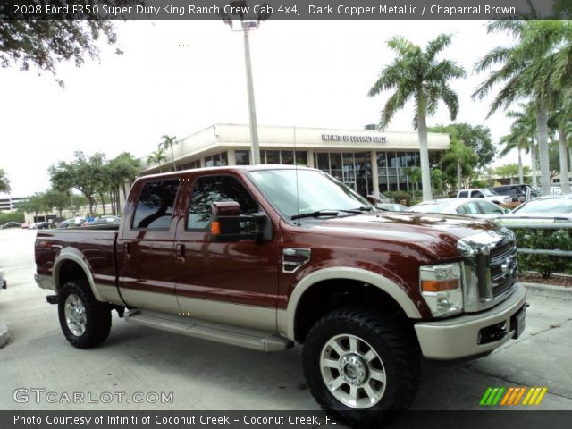 2008 Ford F350 Super Duty King Ranch Crew Cab 4x4 in Dark Copper Metallic