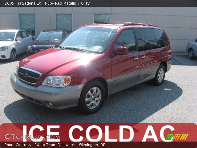 2005 Kia Sedona EX in Ruby Red Metallic