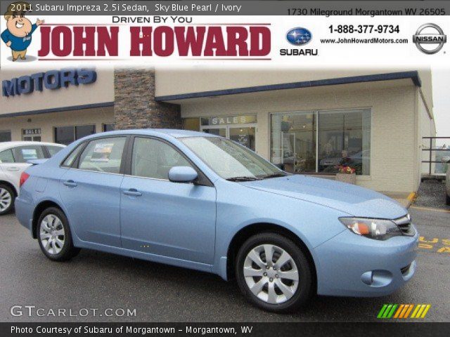 2011 Subaru Impreza 2.5i Sedan in Sky Blue Pearl