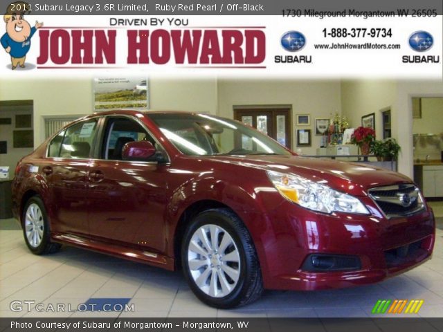 2011 Subaru Legacy 3.6R Limited in Ruby Red Pearl