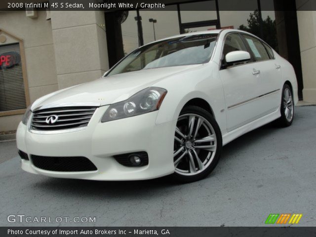 2008 Infiniti M 45 S Sedan in Moonlight White