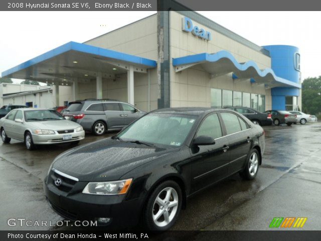 2008 Hyundai Sonata SE V6 in Ebony Black