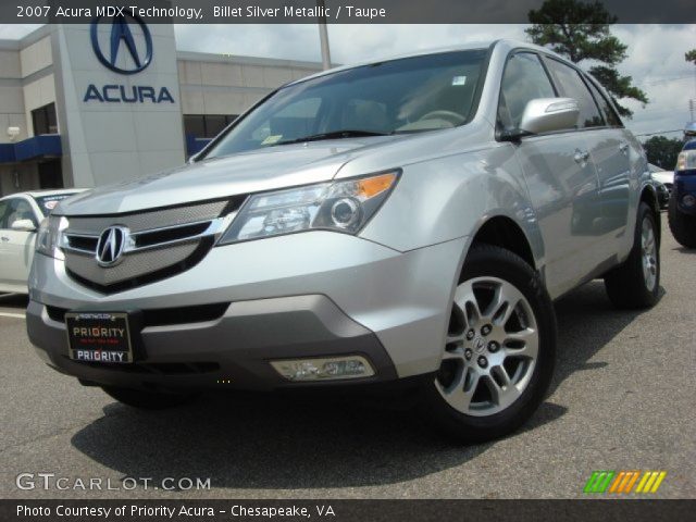 2007 Acura MDX Technology in Billet Silver Metallic