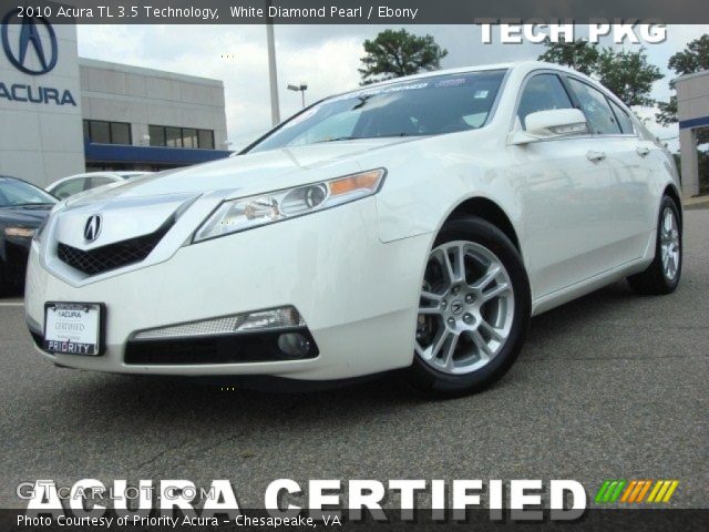 2010 Acura TL 3.5 Technology in White Diamond Pearl