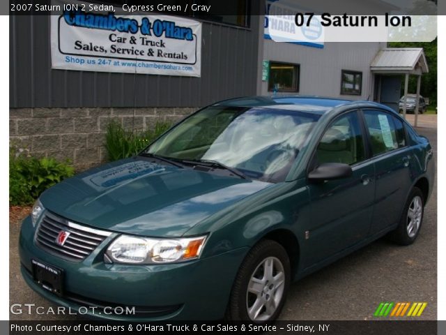 2007 Saturn ION 2 Sedan in Cypress Green
