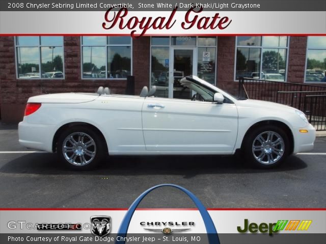 2008 Chrysler Sebring Limited Convertible in Stone White