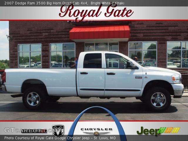 2007 Dodge Ram 3500 Big Horn Quad Cab 4x4 in Bright White